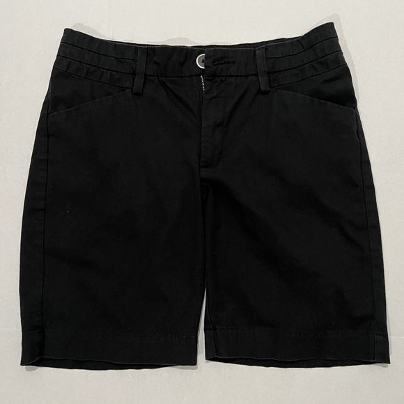 LEE JEAN BERMUDA SHORTS, MEDIUM, BLACK - Picture 1 of 3